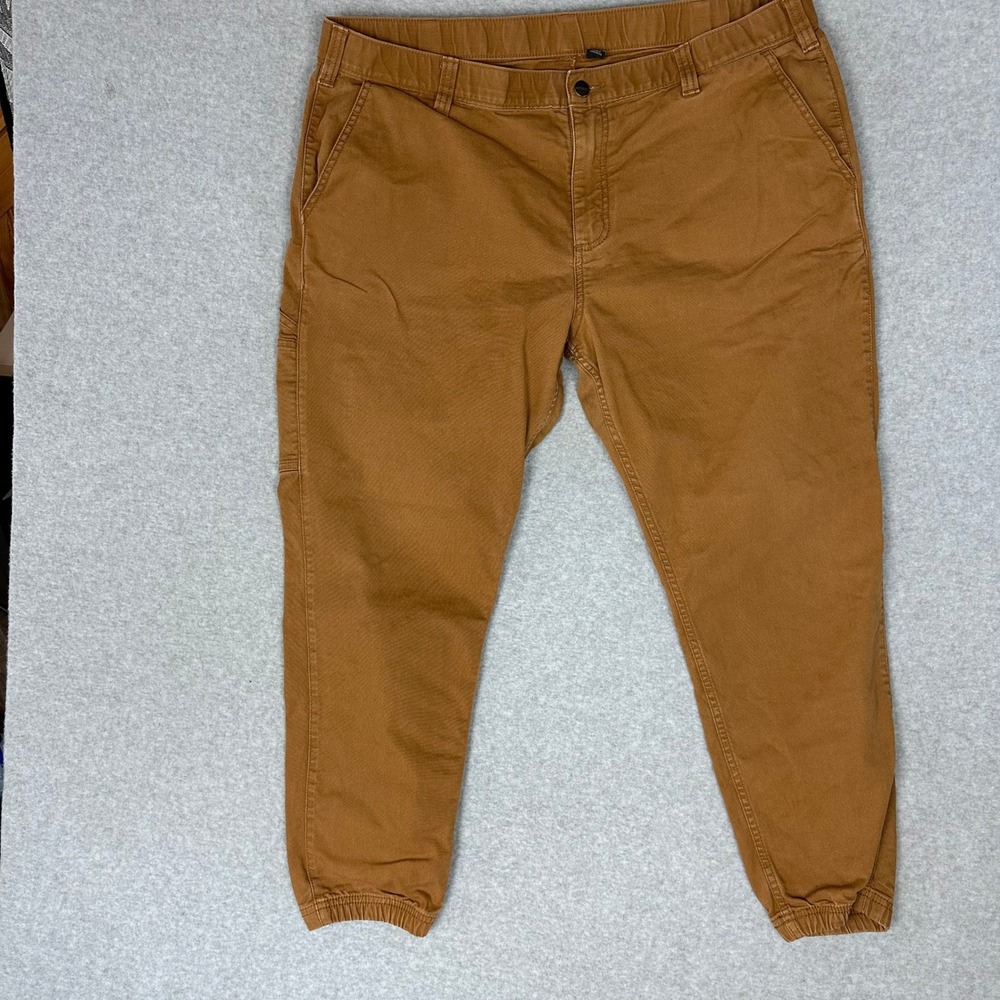Carhartt Mens Relaxed Fit‎ Canvas Jogger Pants Brown 40 Short Carpenter Utility